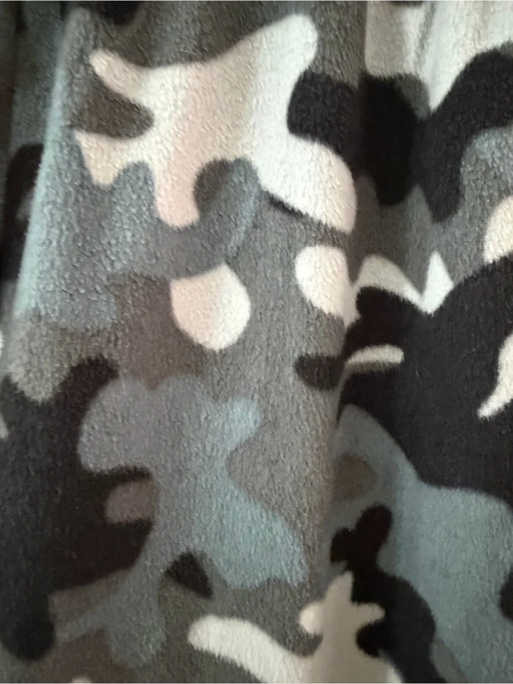 The Children's Place Black and Gray Camo Fleece PJ Pants